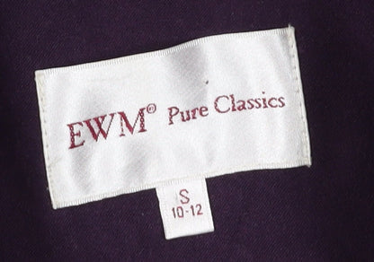 EWM Women's Purple Sleeveless Waistcoat Size S