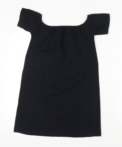 River Island Women's Black Graphic T-Shirt Dress Size 8