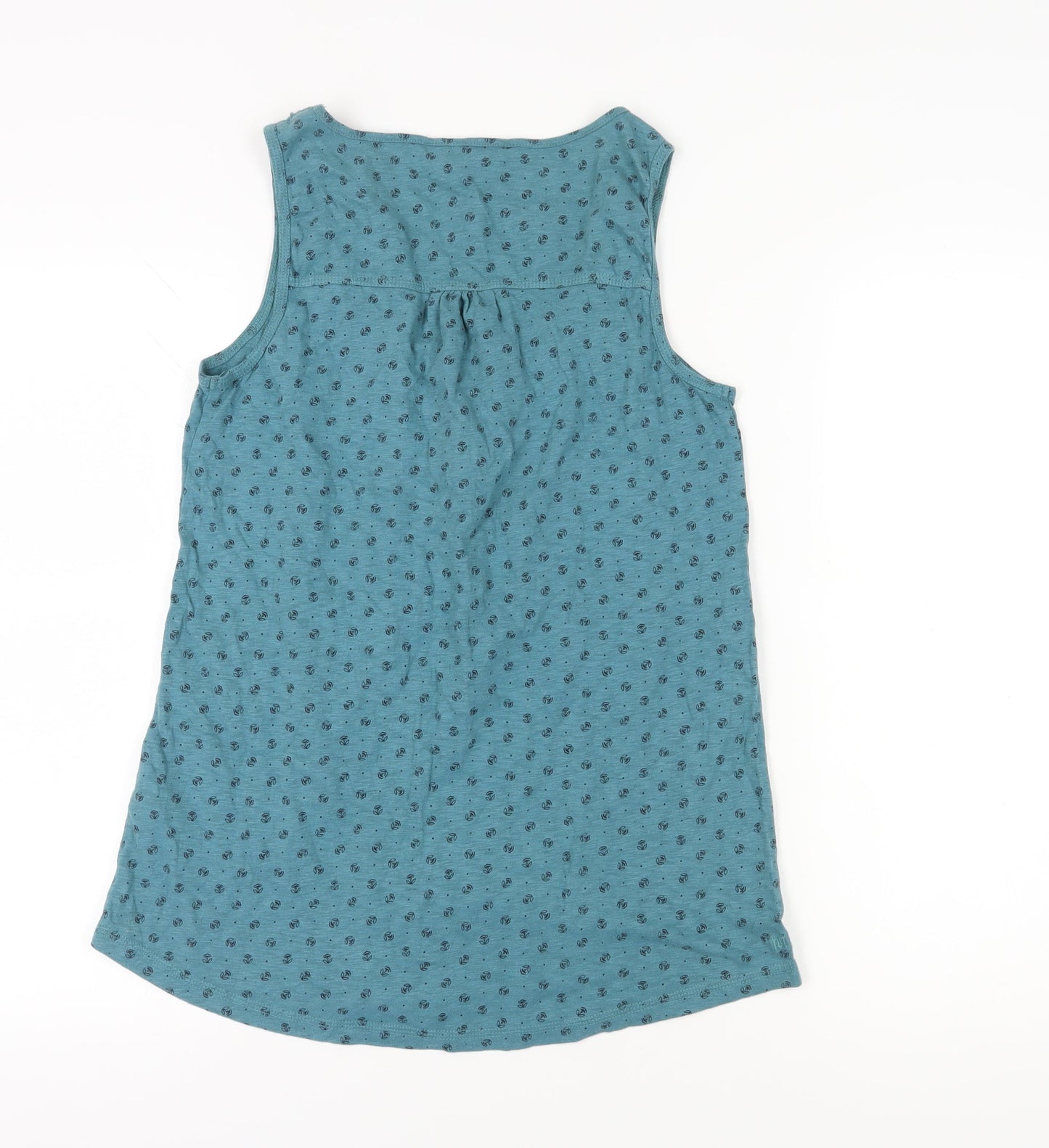 Womens UK Size 10 Fat Face Blue Basic Tank