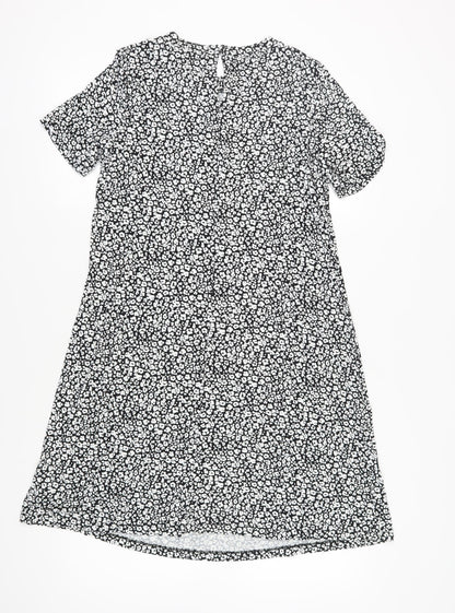 Marks and Spencer Women's Black Animal Print Shift Dress