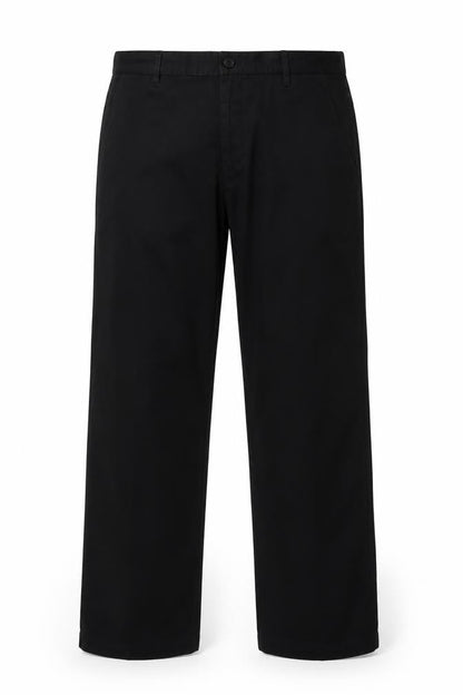 Mens UK Size 36 Dunlop Regular Fit Casual Black Trousers