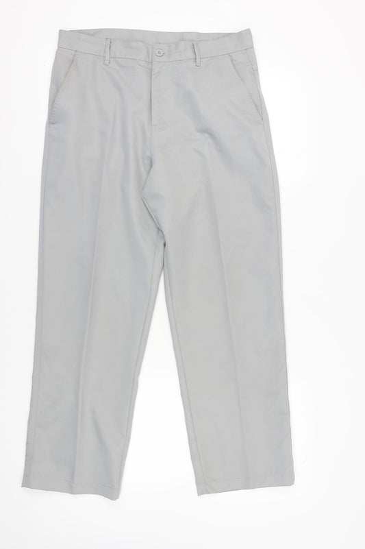 Dunlop Men's Grey Regular Fit Trousers 34W S