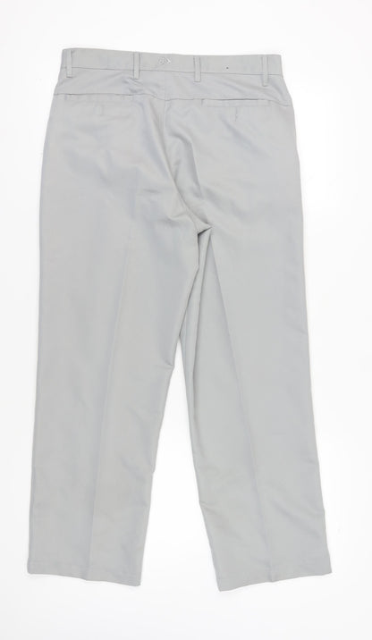 Dunlop Men's Grey Regular Fit Trousers 34W S