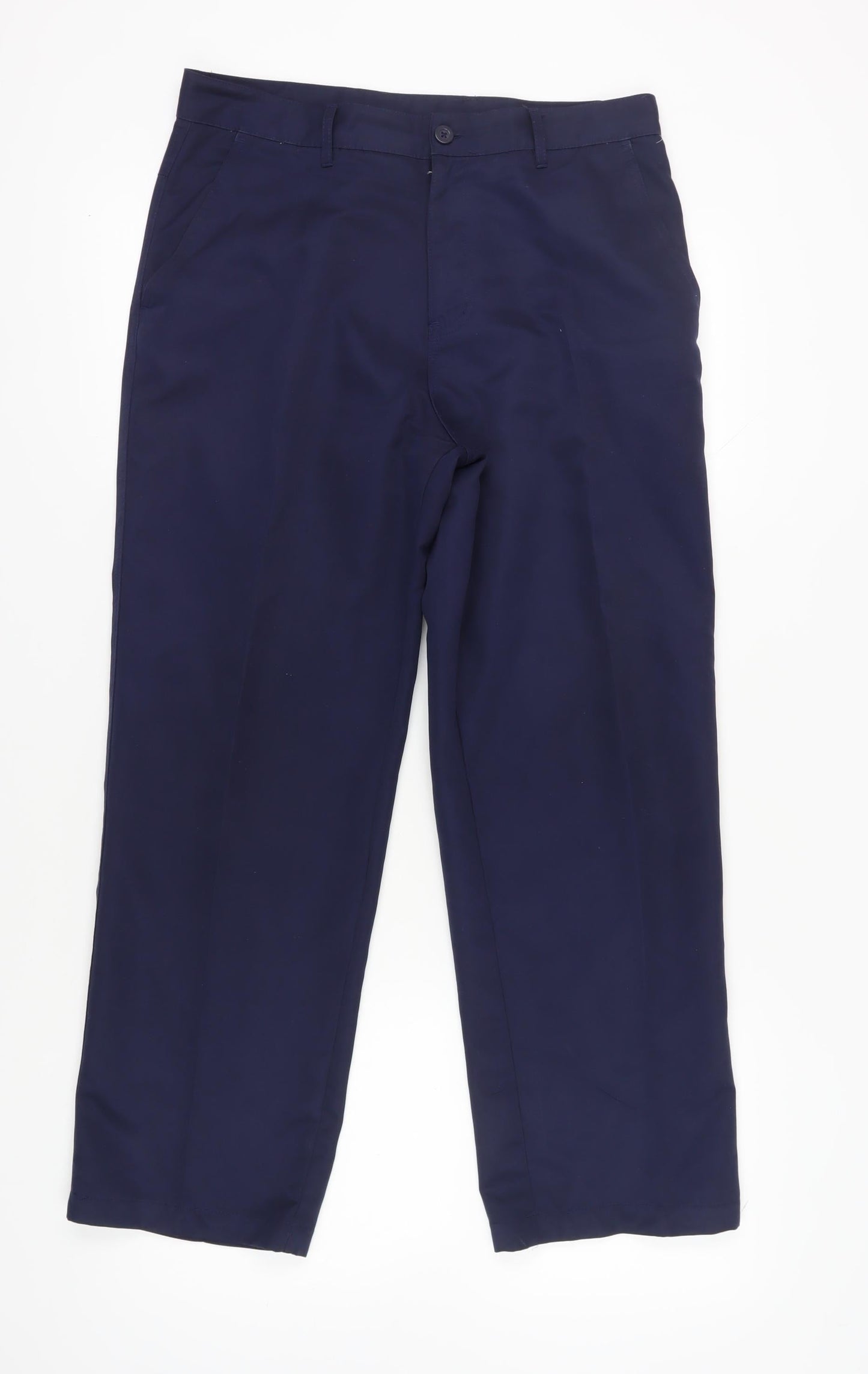 Dunlop Men's Blue Chino Trousers, Size S, 34 in Waist