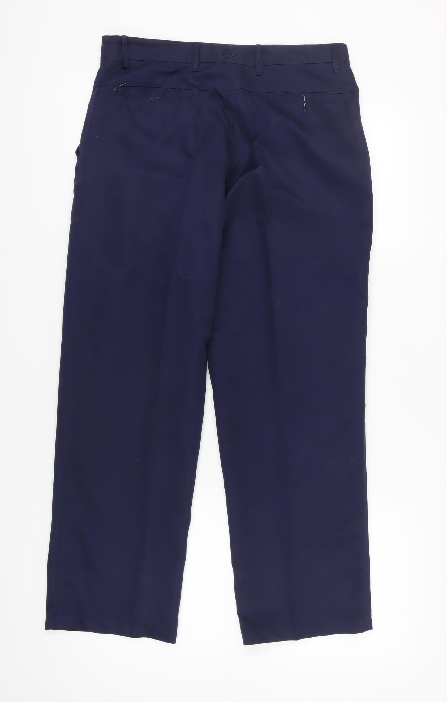 Dunlop Men's Blue Chino Trousers, Size S, 34 in Waist