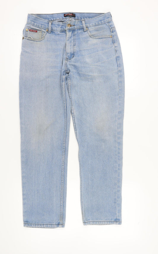 Life & Glory Men's Blue Straight Jeans 34 Light Wash