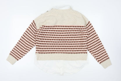 Womens UK Size M NEXT Multicoloured Pullover Jumper