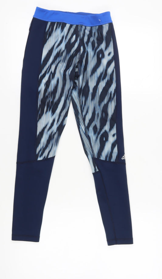 Adidas Women's Blue Leggings Size 10-12 Activewear
