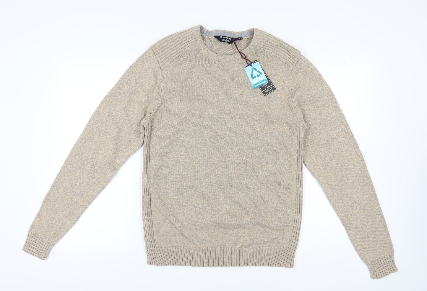 Kensington Eastside Men's Beige Medium Pullover Jumper