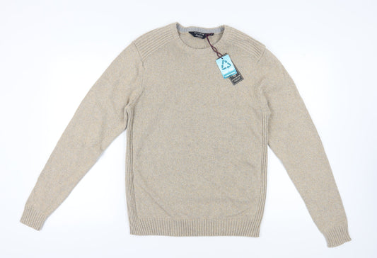 Kensington Eastside Men's Beige Medium Pullover Jumper