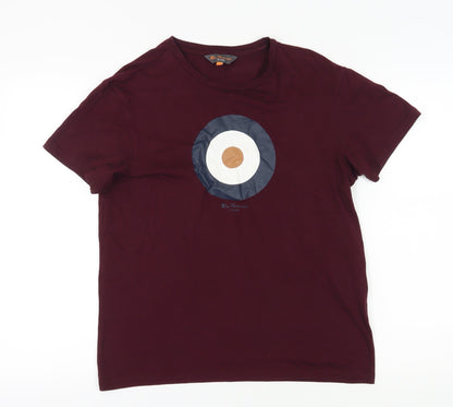 Mens UK Size M Ben Sherman Red  T-Shirt