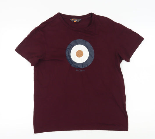 Mens UK Size M Ben Sherman Red  T-Shirt