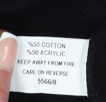 Greenwoods Men's Black V-Neck Pullover Jumper L