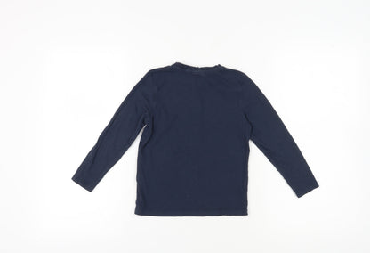 Barbour Boys Blue Long Sleeve Cotton Casual Top S