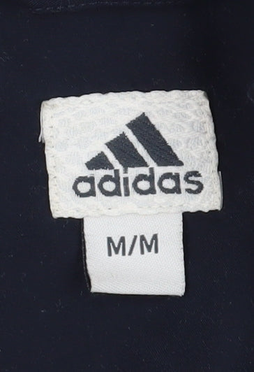 Adidas Men's Navy 1/4 Zip Pullover Top in M