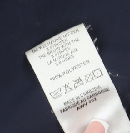 Adidas Men's Navy 1/4 Zip Pullover Top in M