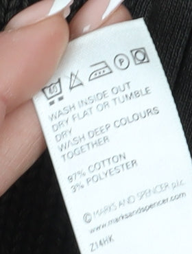 Marks and Spencer Black Knit Pullover - Men’s L Casual