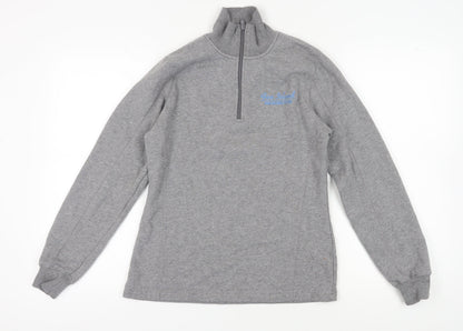 Sport-Tek Women's Grey XS Mock Neck Pullover Sweatshirt