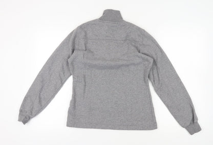 Sport-Tek Women's Grey XS Mock Neck Pullover Sweatshirt