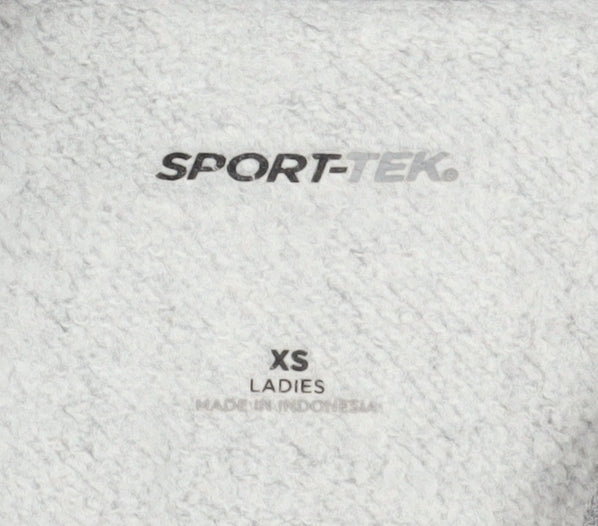Sport-Tek Women's Grey XS Mock Neck Pullover Sweatshirt