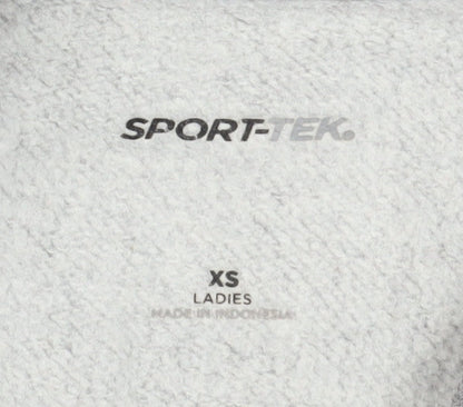 Sport-Tek Women's Grey XS Mock Neck Pullover Sweatshirt