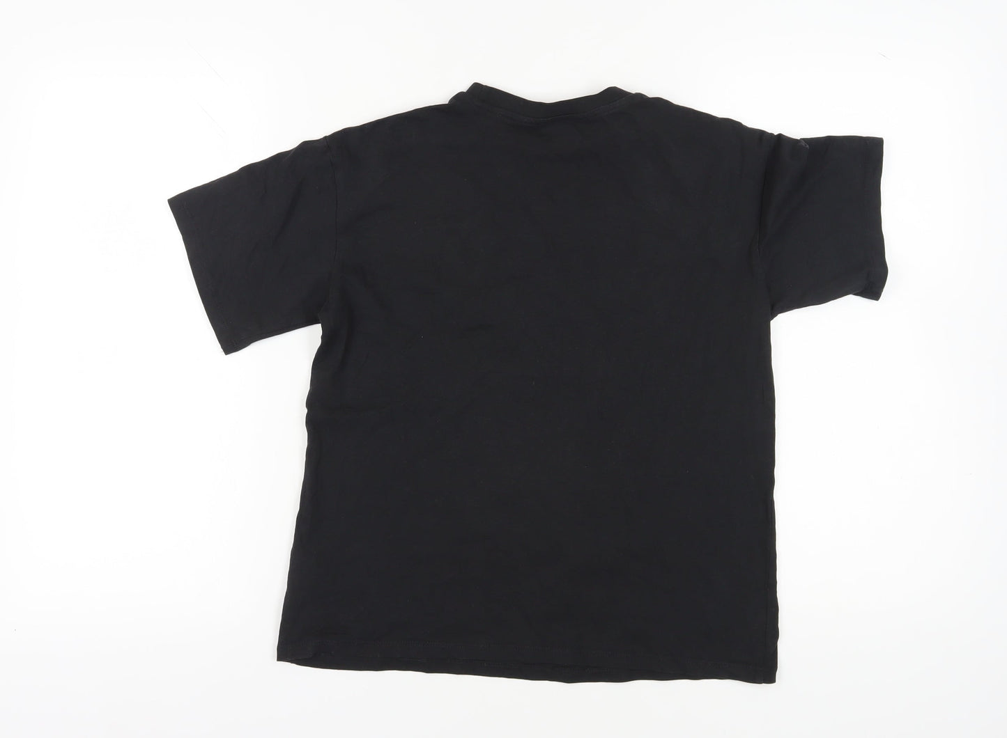 H&M Girls' Black Rolling Stones T-Shirt, Size 11-12 Years