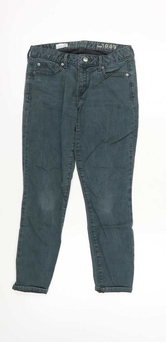 GAP 1969 Women's Blue Skinny Jeans Size 6 Stretch Denim