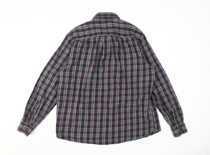 James Pringle Men's Plaid Shirt - L, Multicoloured, Cotton