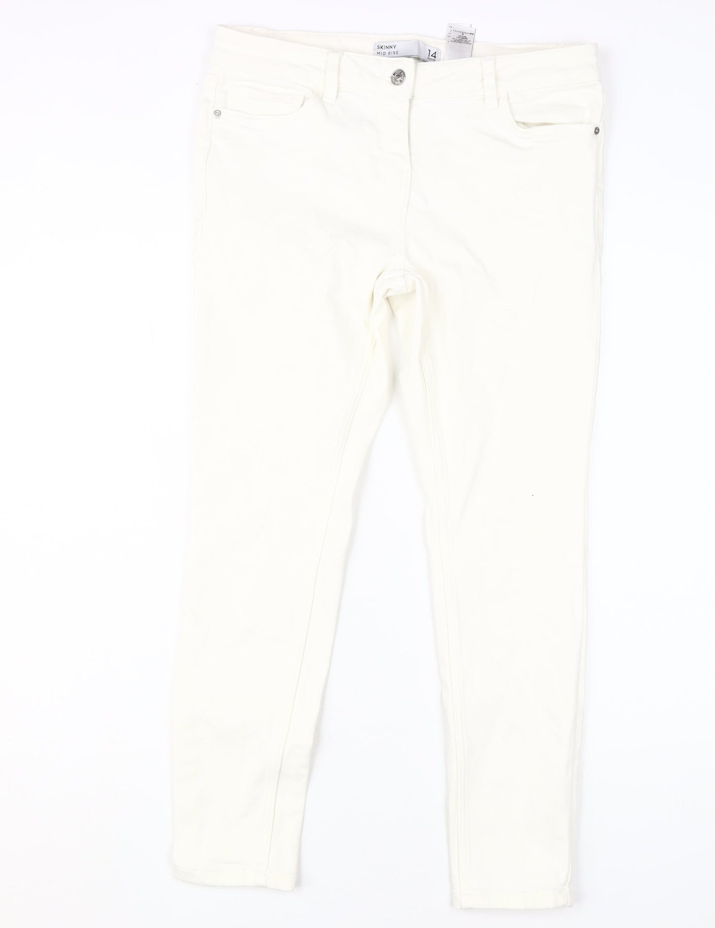 Next Women's Ivory Skinny Jeans Size 14 Plus