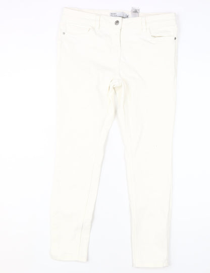 Next Women's Ivory Skinny Jeans Size 14 Plus