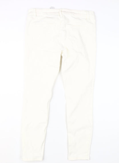 Next Women's Ivory Skinny Jeans Size 14 Plus