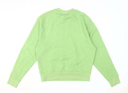 Womens UK Size XS COLLUSION Green Pullover Sweatshirt