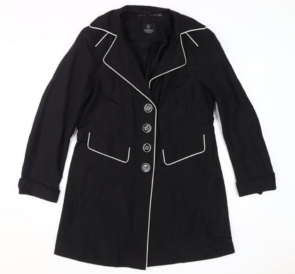 Madeleine Women's Black Mid-Length Coat Size M
