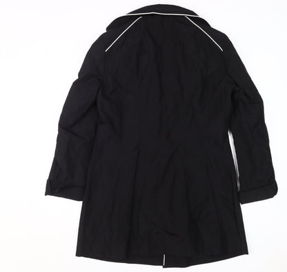 Madeleine Women's Black Mid-Length Coat Size M