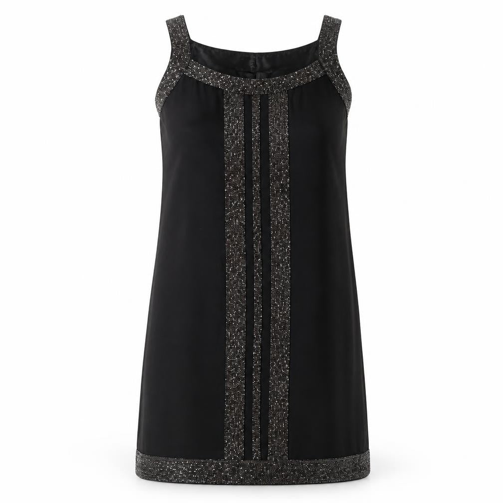 Principles by Ben de Lisi Black Sequin Shift Dress 12