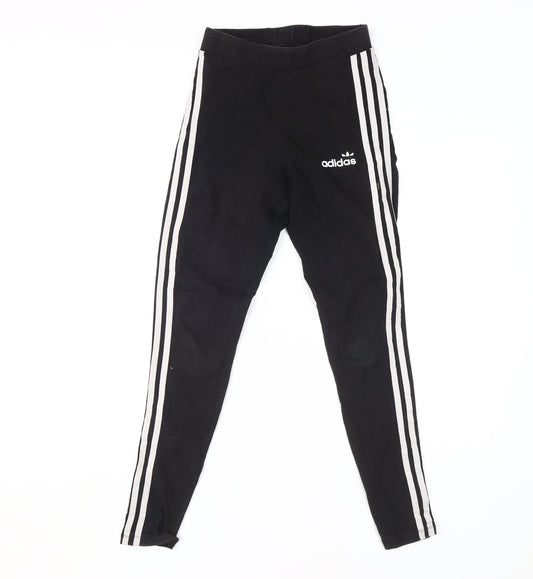 Womens UK Size S adidas  Ankle Black Leggings