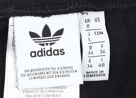 Womens UK Size S adidas  Ankle Black Leggings