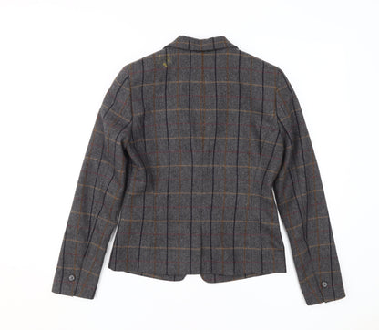 Brook Taverner Women’s Grey Check Trouser Suit Blazer Size 6