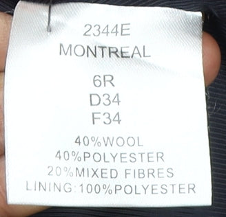 Brook Taverner Women’s Grey Check Trouser Suit Blazer Size 6