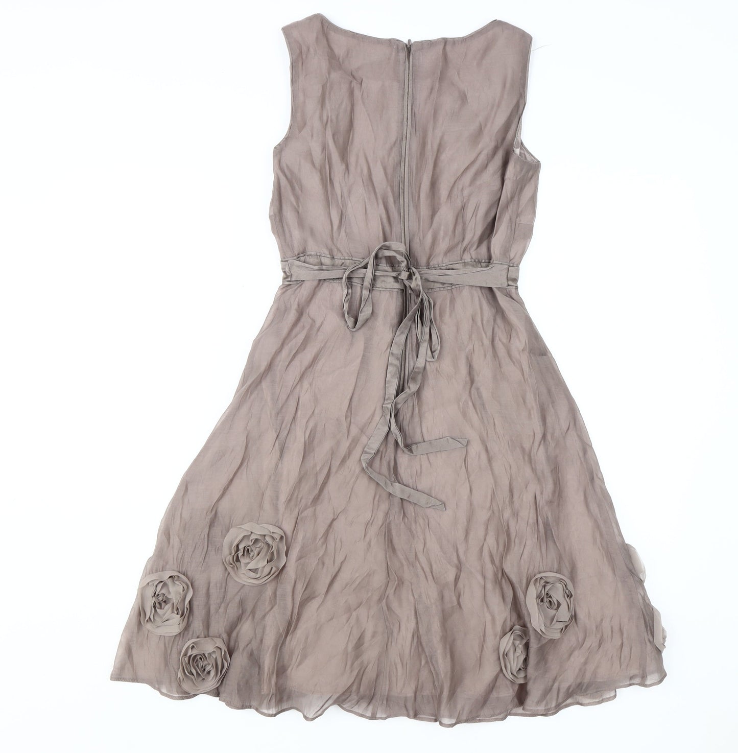 Coast Women's Grey A-Line Dress, Size 8, Party Perfect