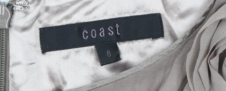 Coast Women's Grey A-Line Dress, Size 8, Party Perfect