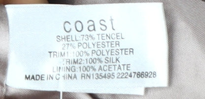 Coast Women's Grey A-Line Dress, Size 8, Party Perfect