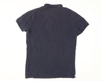 Diesel Men's Blue Polo Shirt, Size L, Casual Style