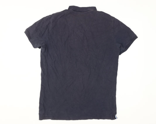 Diesel Men's Blue Polo Shirt, Size L, Casual Style