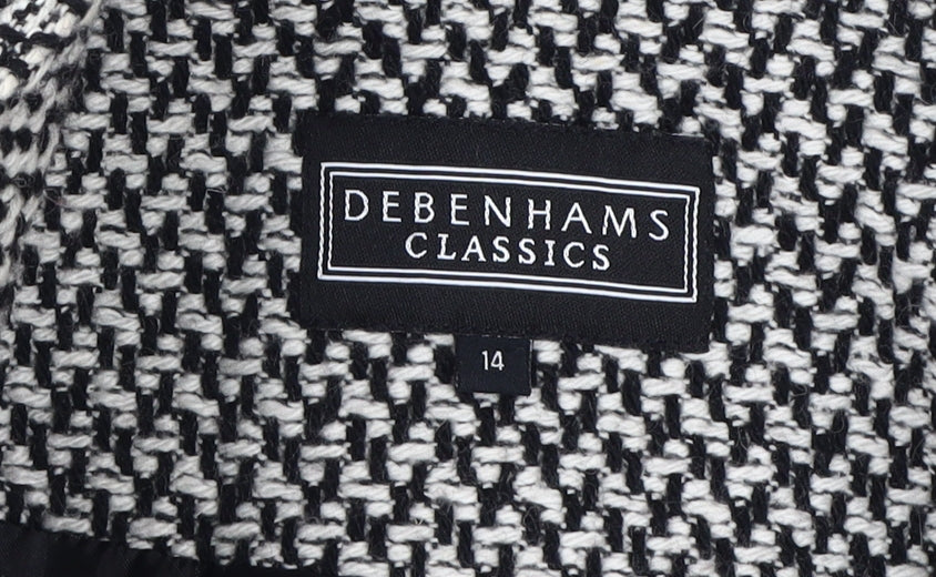 Womens UK Size 14 Debenhams Black Basic Jacket