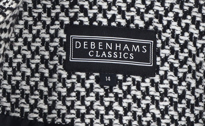 Womens UK Size 14 Debenhams Black Basic Jacket