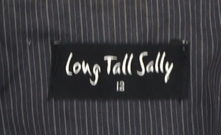 Long Tall Sally Women's Black Pinstripe Blazer Size 12