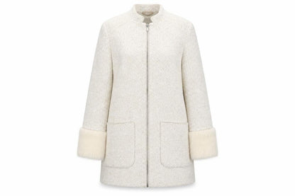 Womens UK Size 14 Cotton Traders Ivory Basic Jacket