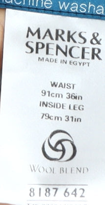 Marks and Spencer Men's Black Dress Pants 36W 31L