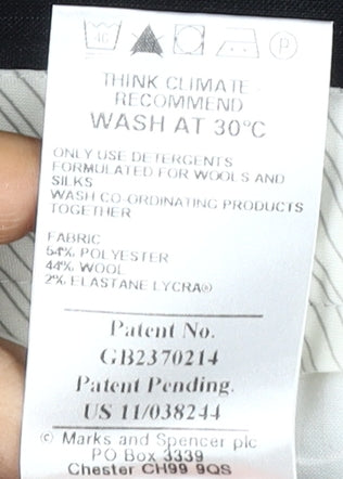 Marks and Spencer Men's Black Dress Pants 36W 31L